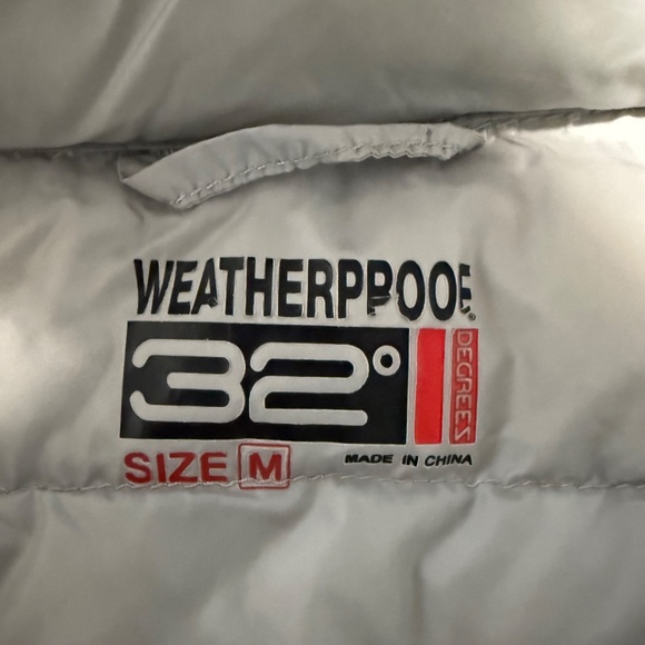 32 Degree Women’s Down Weatherproof Grey‎ Vest Size M - Picture 8 of 9